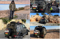 Photos of Joseph Ampadu and his G Wagon