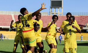 The Black Maidens were jubilating after beating Liberia 6-0 in the first leg
