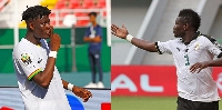 Emmanuel Yeboah and Asamoah Gyan