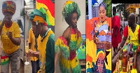 Ghanaians support the black start all around the world