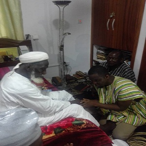 Abdul Aziz Mohammed receives blessings from the National Chief Imam