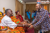 NAPO with one of the traditional leaders in the Greater Accra Region