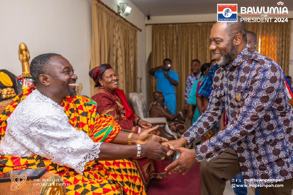 NAPO with one of the traditional leaders in the Greater Accra Region