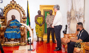 American Consul General in Ghana, Elliot Fertik at Manhyia Palace