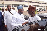 National Chief Imam, Sheikh Dr Osman Nuhu Sharubutu with Vice President Dr. Mahamudu Bawumia