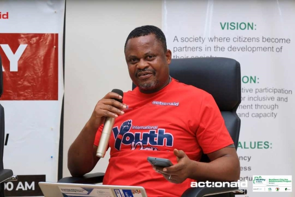 Edmond Gyebi is a reporter and Manager of the local office of TV Africa