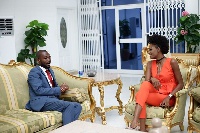 Victoria Michaels with Rev. Dr Abbeam Ampomah Danso
