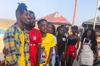 Ghanaian rap sensation Opanka with some fans