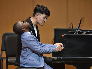 Jude Kofie And Music Professor At Michigan 