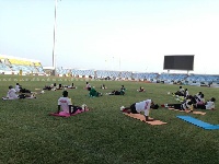 Black Stars training in Cape Coast