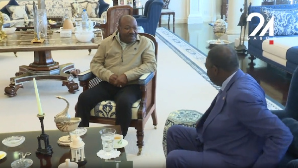 See first video of freed Gabonese president since 'make noise' appeal after coup