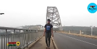 Wonder Ami Hagan at the Adomi Bridge