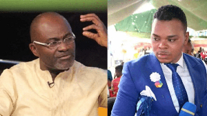 Kennedy Agyapong (left) and Bishop Daniel Obinim (Right)