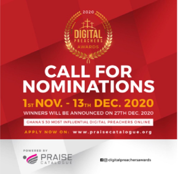 Nominations are being accepted for the 2020 edition of the Digital Preachers Awards