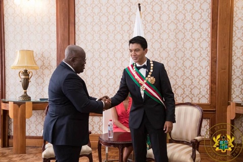 President Nana Addo Dankwa Akufo-Addo, President of the Republic of Madagascar, Andry Nirina Rajoeli