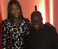 Model Naomi Campbell and President Akufo-Addo