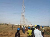The transmission lines according to reports were destroyed by an unknown person