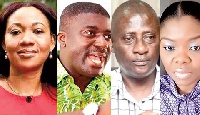 Jean Adukwei Mensa, Dr Eric Asare Bossman, Samuel Tettey and Adwoa Asuama Abrefa