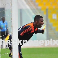 Ebusua Dwarfs goalkeeper Frank Andoh
