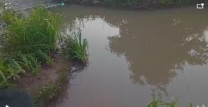 The contaminated water in the area