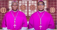 The Auxiliary Bishops-elect, Rev. Fr. Anthony Narh Asare (left) and Rev. Fr. John Louis
