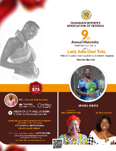 Lady Julia Osei Tutu is the keynote speaker for its 9th Annual Maternity Fundraising Gala