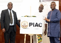 PIAC Chairman Professor Kwame Adom-Frimpong and Deputy Finance Minister, John Kumah