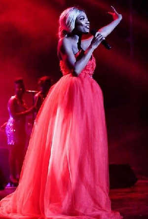 Efya on stage at Girl Talk Concert