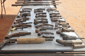 File photo: Some locally produced small arms