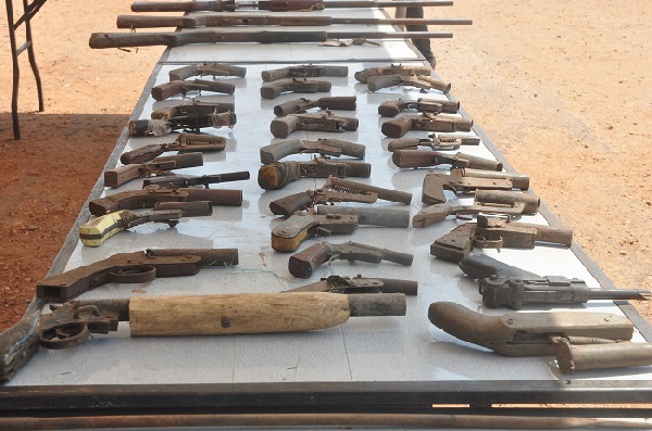 Over 70 AK47 assault rifles are being kept in a location within the conflict-prone area