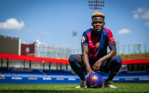 Abdul Aziz Issah plays for Barca Athletic