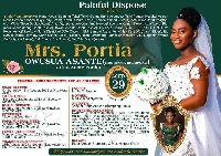 The late Mrs Portia Akosah-Brempong