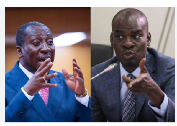 Alexander Kwamina Afenyo-Markin (L) and Haruna Iddrisu (R)