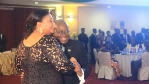 President Akufo-Addo and First lady Rebecca Akufo-Addo dancing at Unity Ball
