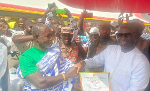 Oppong Sakyim On Your Left Shaking Hands With Emmanuel Armah Kofi Buah 