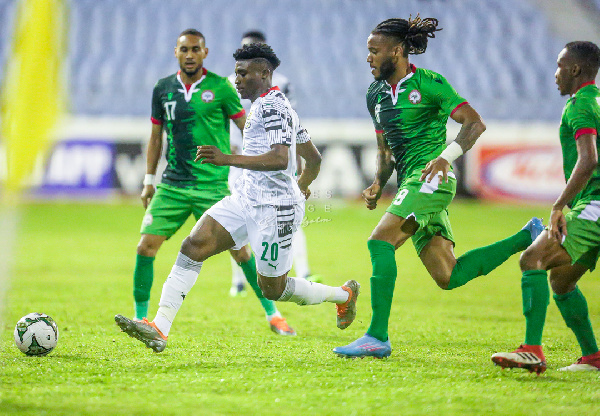Mohammed Kudus in action against Madagascar