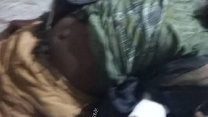 Body of one of the injured people