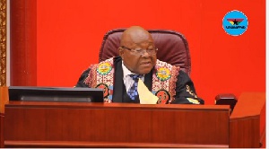 Speaker Prof. Mike Oquaye was compelled to dismiss the minister and postpone the session