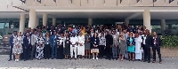 Participants in a group picture