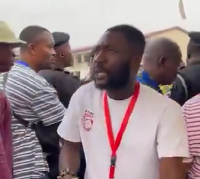 Some party members were seen in a heated exchange with some authorities