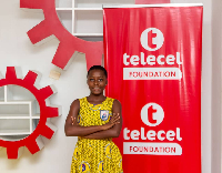 Delali, a participant of the Grow Girls in STEM training