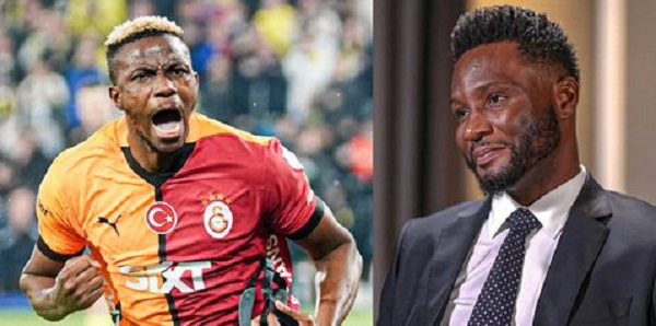 Mikel Obi (R) wants Osimhen (L) to move to Chelsea