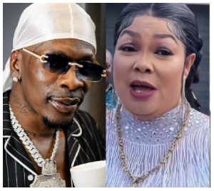 Shatta Wale (L) and Agradaa (R)