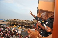 Vice President Kwesi Amissah-Arthur on a campaign tour