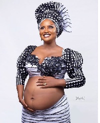 It was reported actress Nana Ama Mcbrown gave birth in Canada