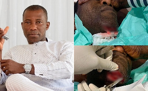 The business mogul was rushed to the Nyaho Medical Centre in Accra The business mogul was rushed to the Nyaho Medical Centre in Accra