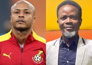 Former Black Stars captain Dede Ayew and sports journalist Dan Kwaku Yeboah Former Black Stars captain Dede Ayew and sports journalist Dan Kwaku Yeboah