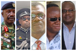 A collage of members of the team to manage and oversee national security matters