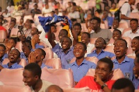 St Peters students jubilate after winning quaterfinal contest