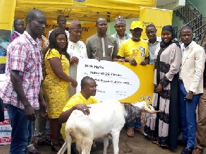 Staff of MTN with  reps of the Chief Imam in a group photo